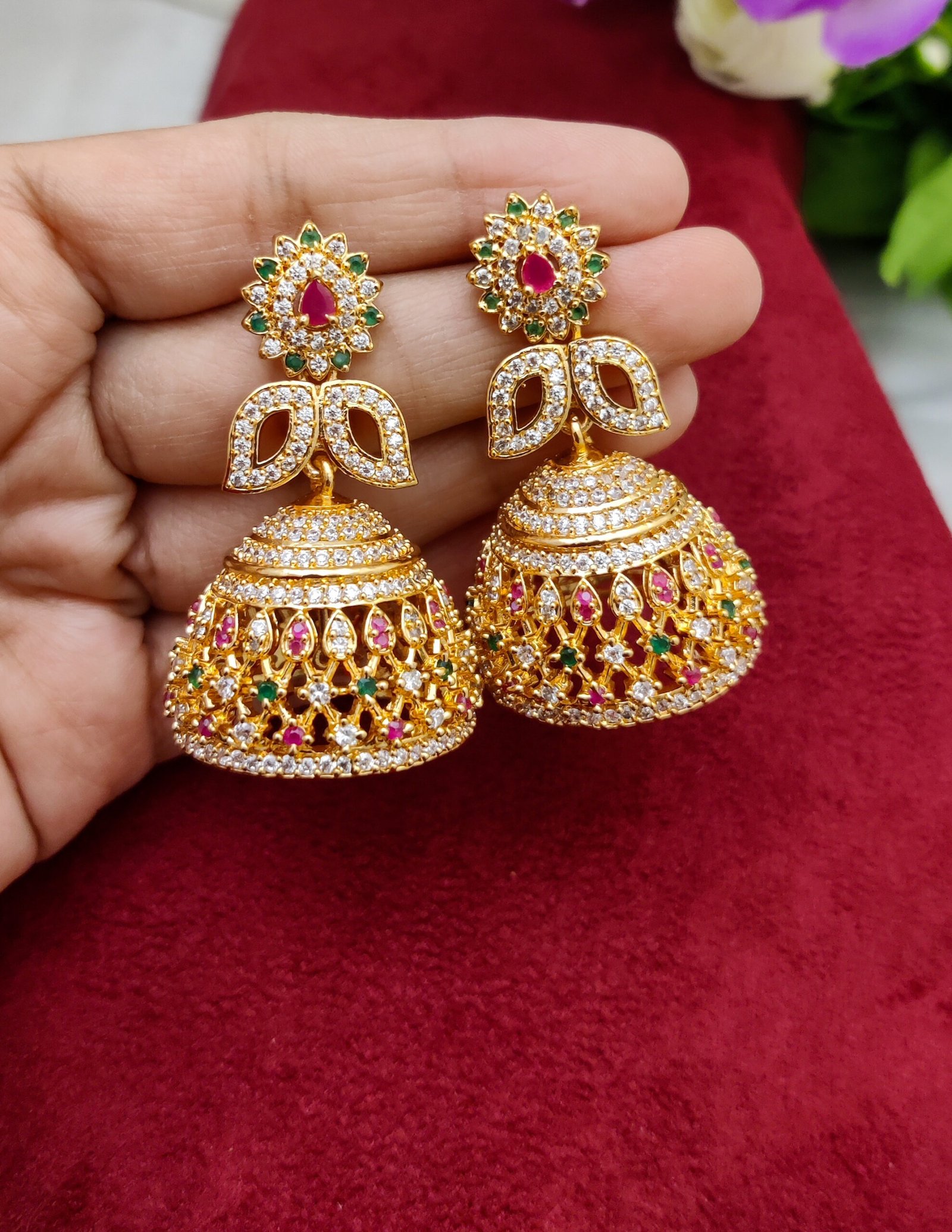 Buy South Indian Wedding Jhumka Earrings Online Shopping