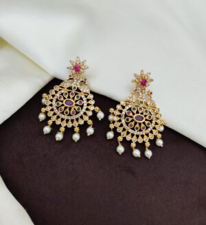Elegent simple chandbali earring