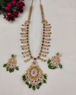 beautiful peacock haram cz stone