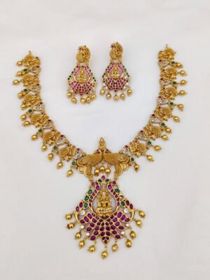 beautiful lakshmi necklace
