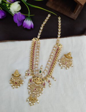 Attractive LAKSHMI MIDDLE HARAM CSZ STONE