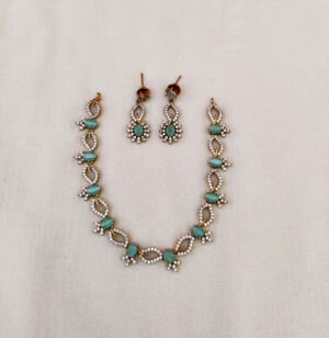 Cz necklace with full white