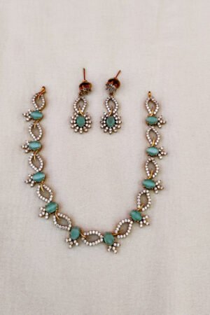 Cz necklace with full white
