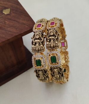 NAGAS Matt LAKSHMI BANGLES Temple Jewellery