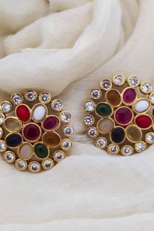 Gorgeous navaratna Stone Earrings