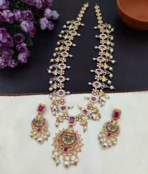 flowered design long haram