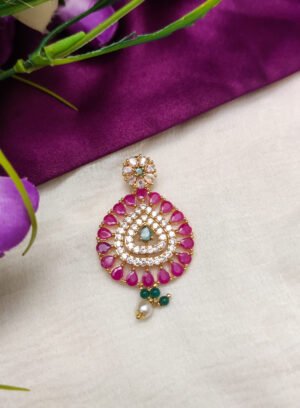 AD ruby stone with green tied