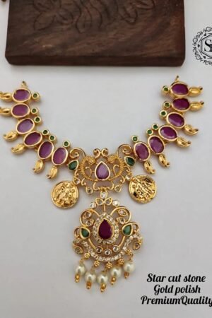 star cut stone pendent