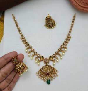 Nakshi necklace with jhumki