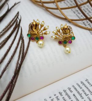 peacock studs