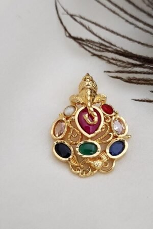 Navaratna Ganesha Pendent