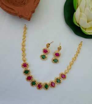 Cz Multicolor Necklace