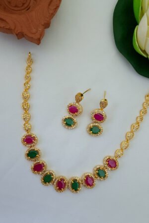 Cz Multicolor Necklace