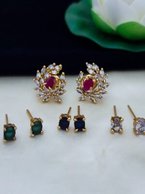American diamond replica interchangable studs