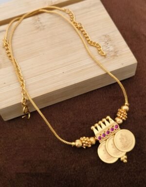 3 Coin Lakshmi necklace