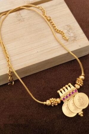 3 Coin Lakshmi necklace