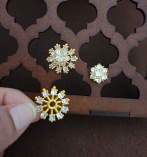 7stone earring - plates