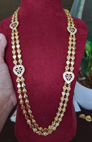 Heart pearl chain