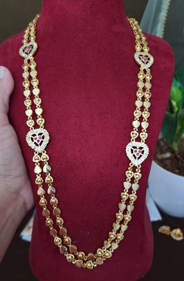 Heart pearl chain