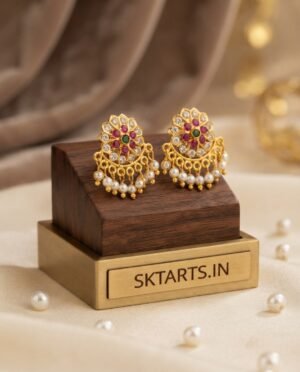 Impon vintage style earring
