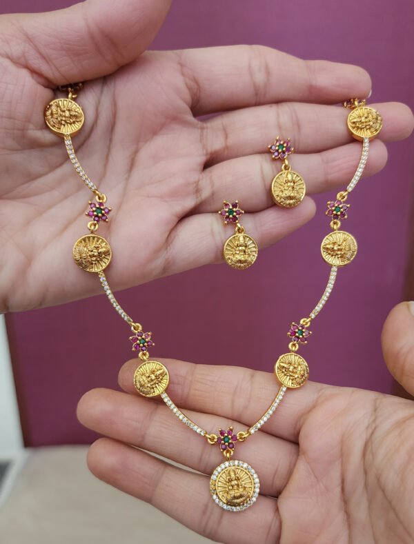 coin lakshmi trendy necklace