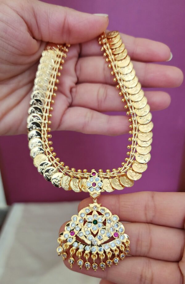 Lakshmi coin chain with attigai